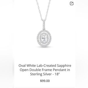 Peoples Jewellers Oval Pendant Necklace